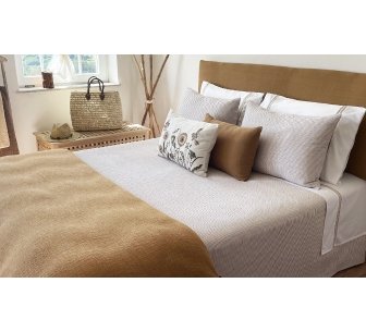 Couvre lit Detroit beige