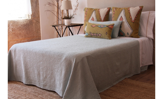 Couvre lit Wafle eua vert