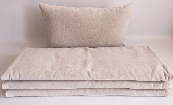 Plaid Velour beige