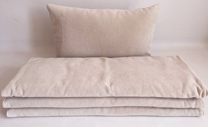Plaid Velour beige