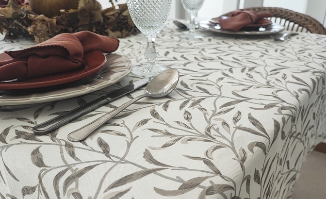 Nappe anti-taches Raminhos beige