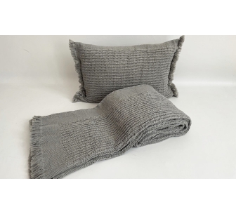 Manta Fiora gris