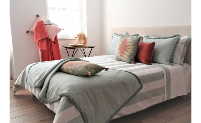 Set de housse de couette Belize vert