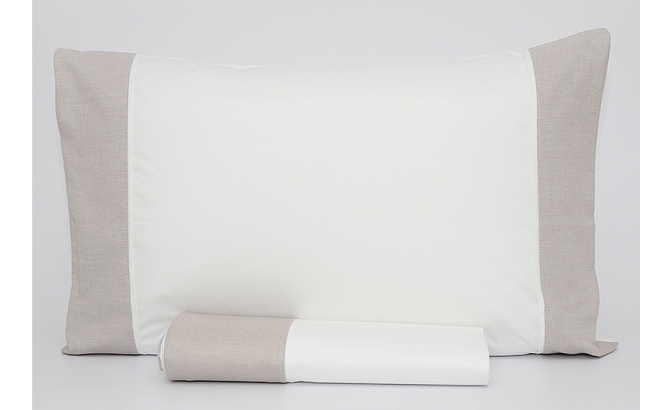 Drap de dessus avec oreillers percale...