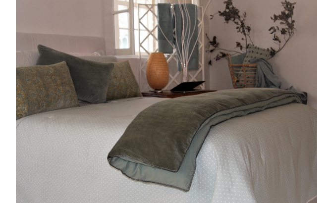 Edredón Alasca verde