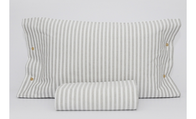 Set de housse de couette Sasha gris